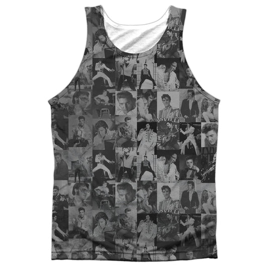 Elvis Presley - Tcb Crowd - Adult 100% Poly Tank Top - White