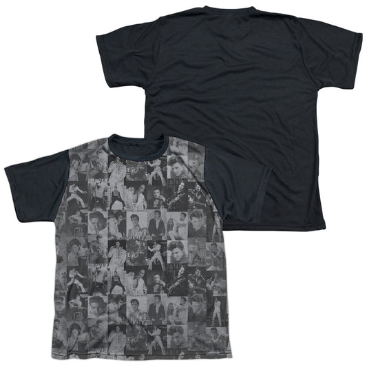 Elvis Presley - Tcb Crowd - Short Sleeve Youth White Front Black Back   - White T-shirt
