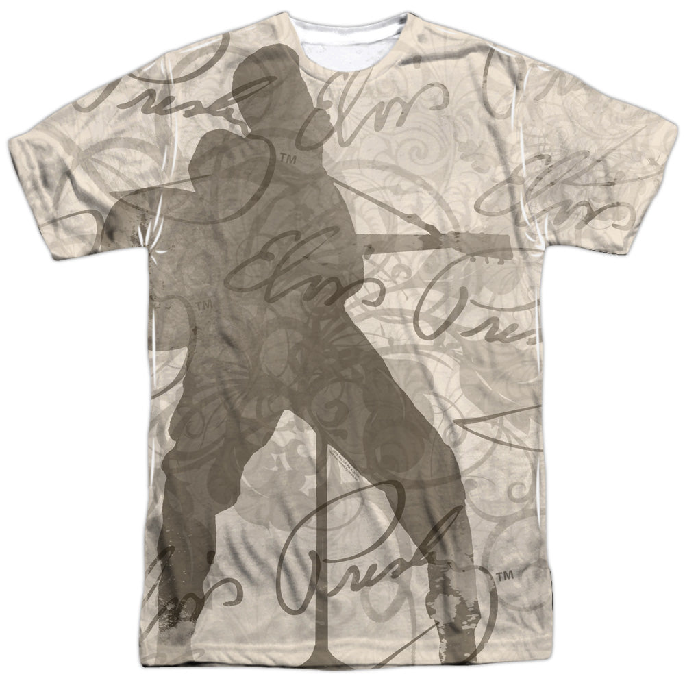 Elvis Presley - Its Good To Be King -  Short Sleeve Adult 100% Poly Crew - White T-shirt