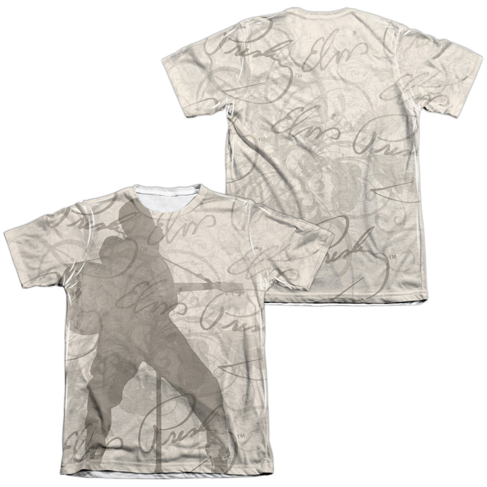Elvis Presley - Its Good To Be King (Front/back Print) - Adult 65/35 Poly/cotton Short Sleeve Tee - White T-shirt