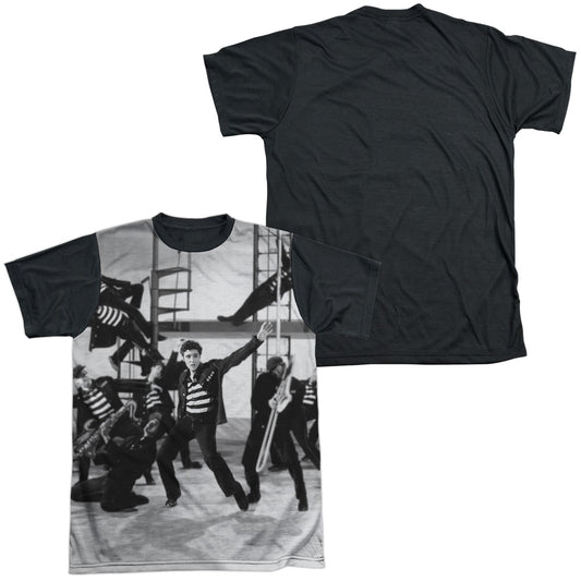 Elvis Presley - Jubilant Felons - Short Sleeve Adult White Front Black Back   - White T-shirt
