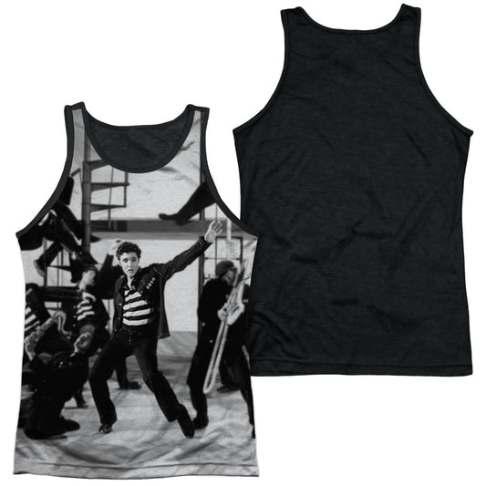 Elvis Presley - Jubilant Felons - Adult Poly Tank Top Black Back - White