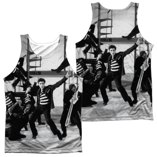 Elvis Presley - Jubilant Felons - Adult 100% Poly Tank Top - White