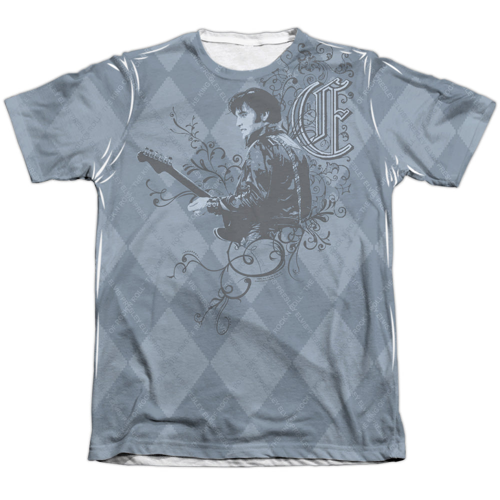 Elvis Presley - Elvigyle - Adult 65/35 Poly/cotton Short Sleeve Tee - White T-shirt