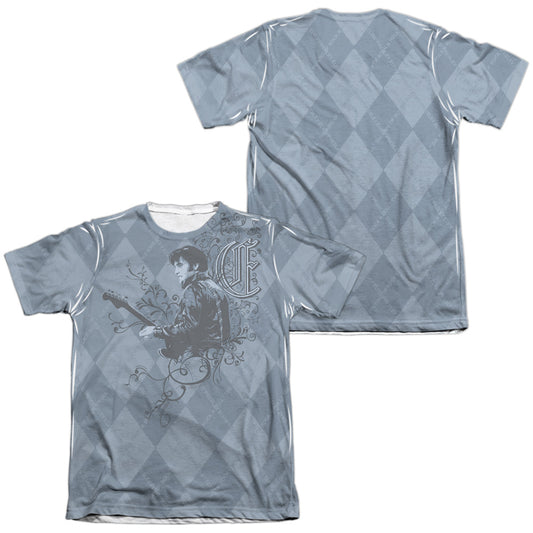 Elvis Presley - Elvigyle (Front/back Print) - Adult 65/35 Poly/cotton Short Sleeve Tee - White T-shirt