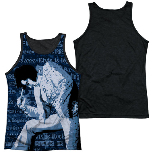 Elvis Presley - Is Everything - Adult Poly Tank Top Black Back - White