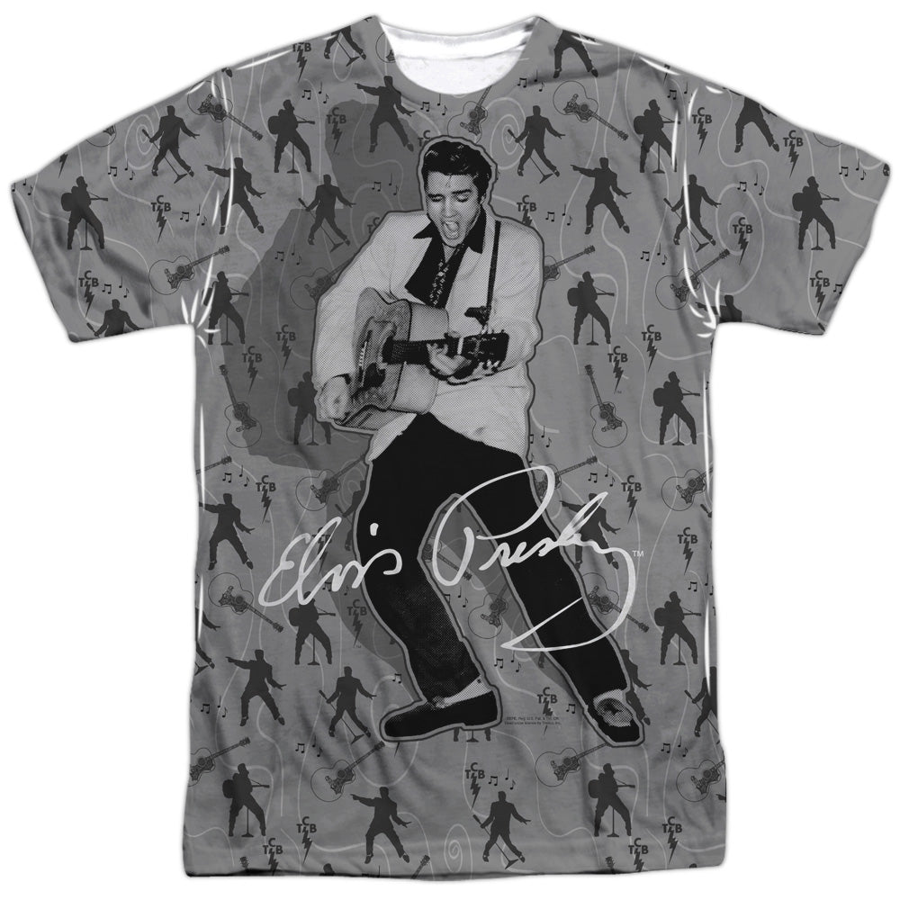 ELVIS PRESLEY ROCKIN ALL OVER-S/S ADULT T-Shirt
