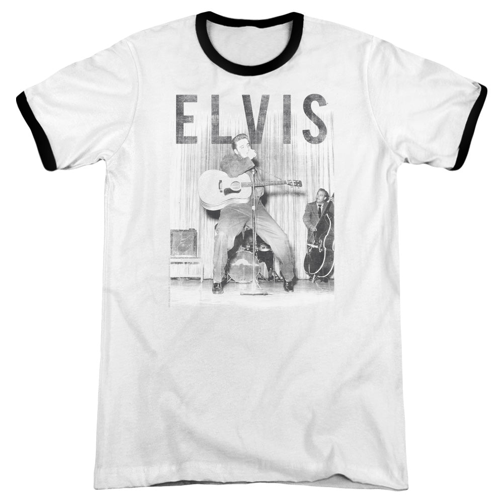 Elvis Presley - With The Band - Adult Ringer - White/black