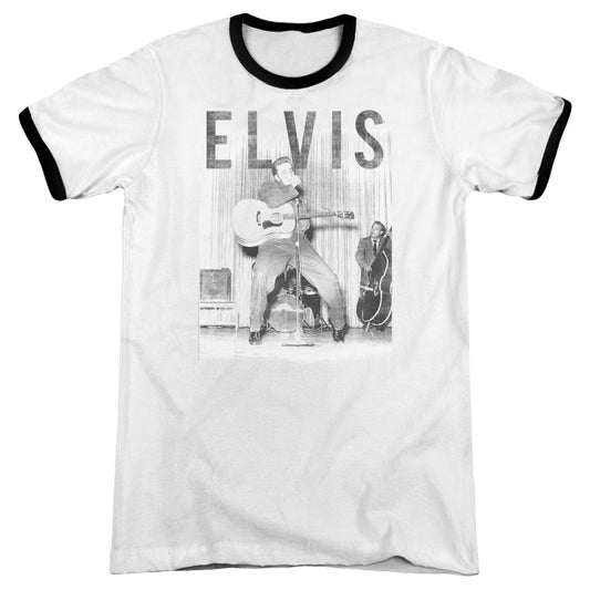 Elvis Presley - With The Band - Adult Ringer - White/black