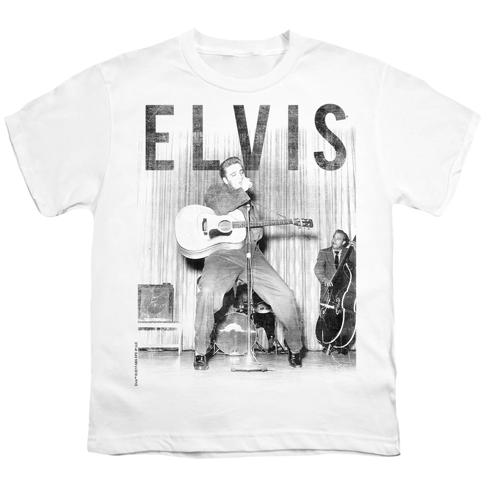 Elvis Presley - With The Band - Short Sleeve Youth 18/1 - White T-shirt
