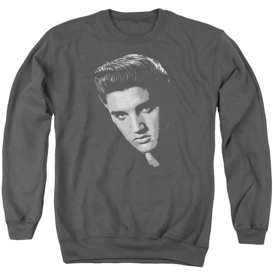 Elvis Presley - American Idol - Adult Crewneck Sweatshirt - Charcoal