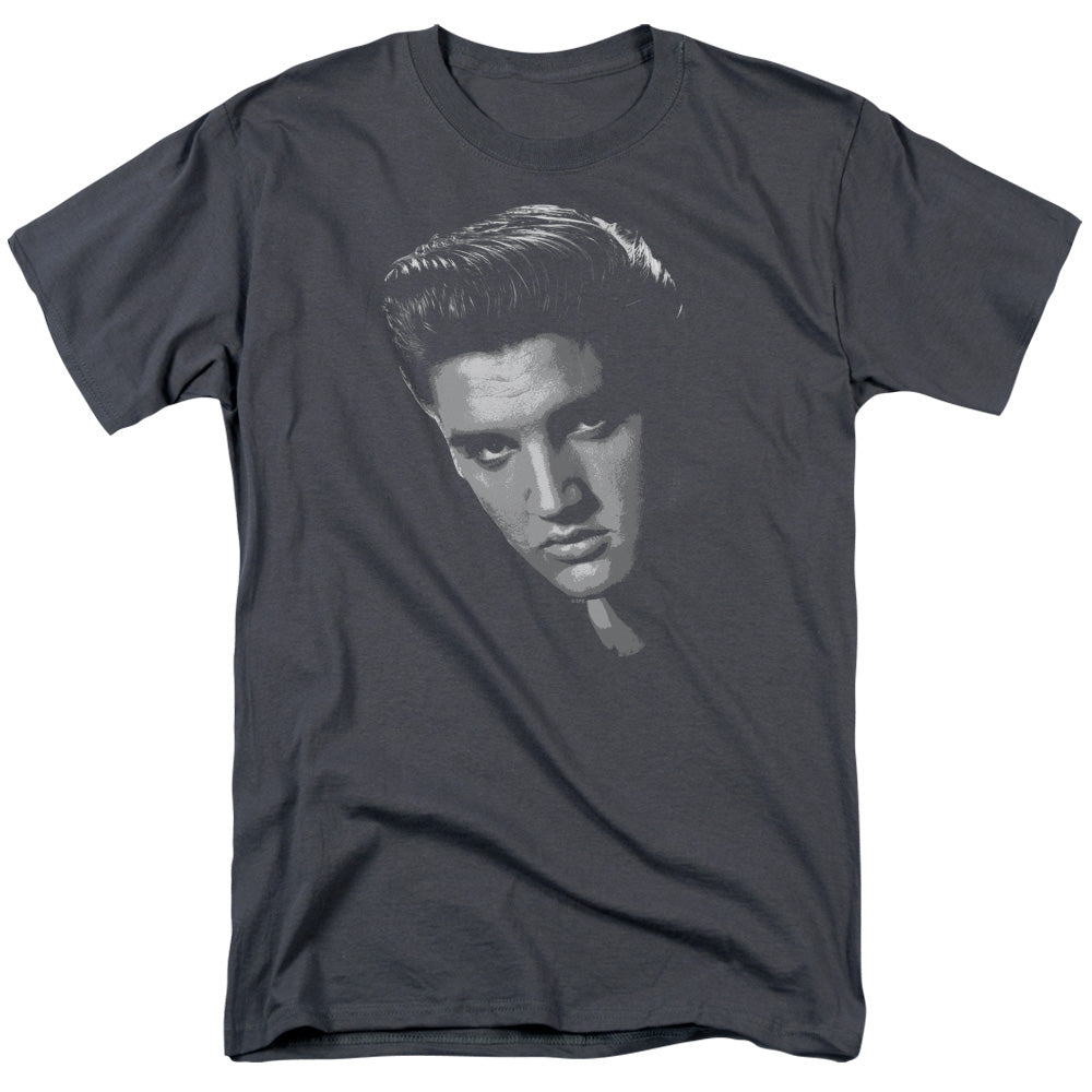 Elvis Presley - American Idol - Short Sleeve Adult 18/1 - Charcoal T-shirt