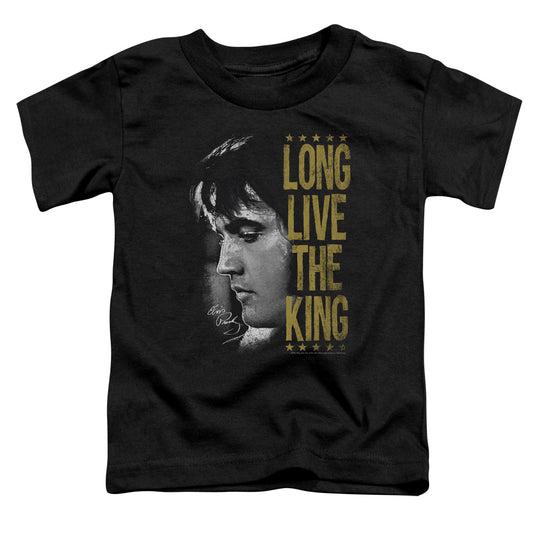 Elvis Presley - Long Live The King - Short Sleeve Toddler Tee - Black T-shirt
