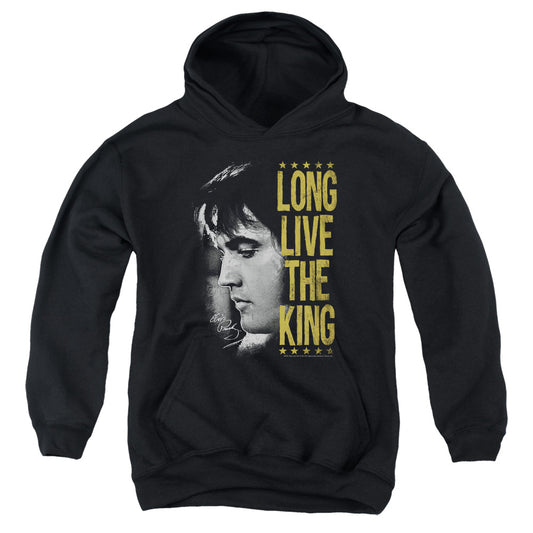 Elvis Presley Long Live The King-youth Pull-over Hoodie - Black
