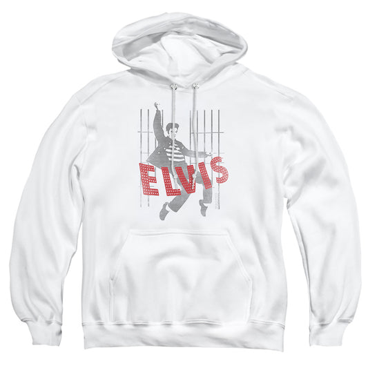 Elvis Presley - Iconic Pose - Adult Pull-over Hoodie - White