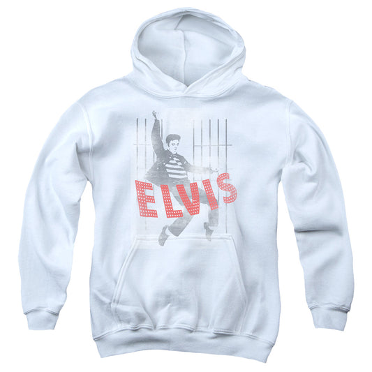 Elvis Presley - Iconic Pose - Youth Pull-over Hoodie - White