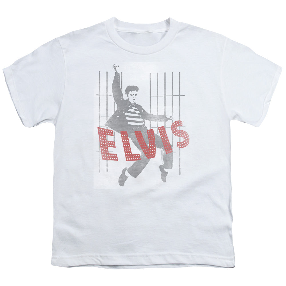 Elvis Presley - Iconic Pose - Short Sleeve Youth 18/1 - White T-shirt