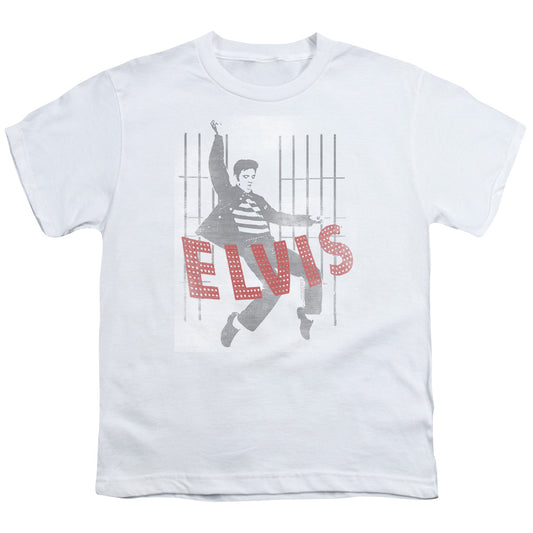 Elvis Presley - Iconic Pose - Short Sleeve Youth 18/1 - White T-shirt