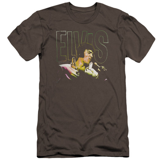 Elvis Presley - Multicolored-premuim Canvas Adult Slim Fit 30/1 - Charcoal