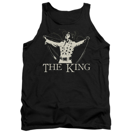 Elvis Presley - Ornate King - Adult Tank - Black