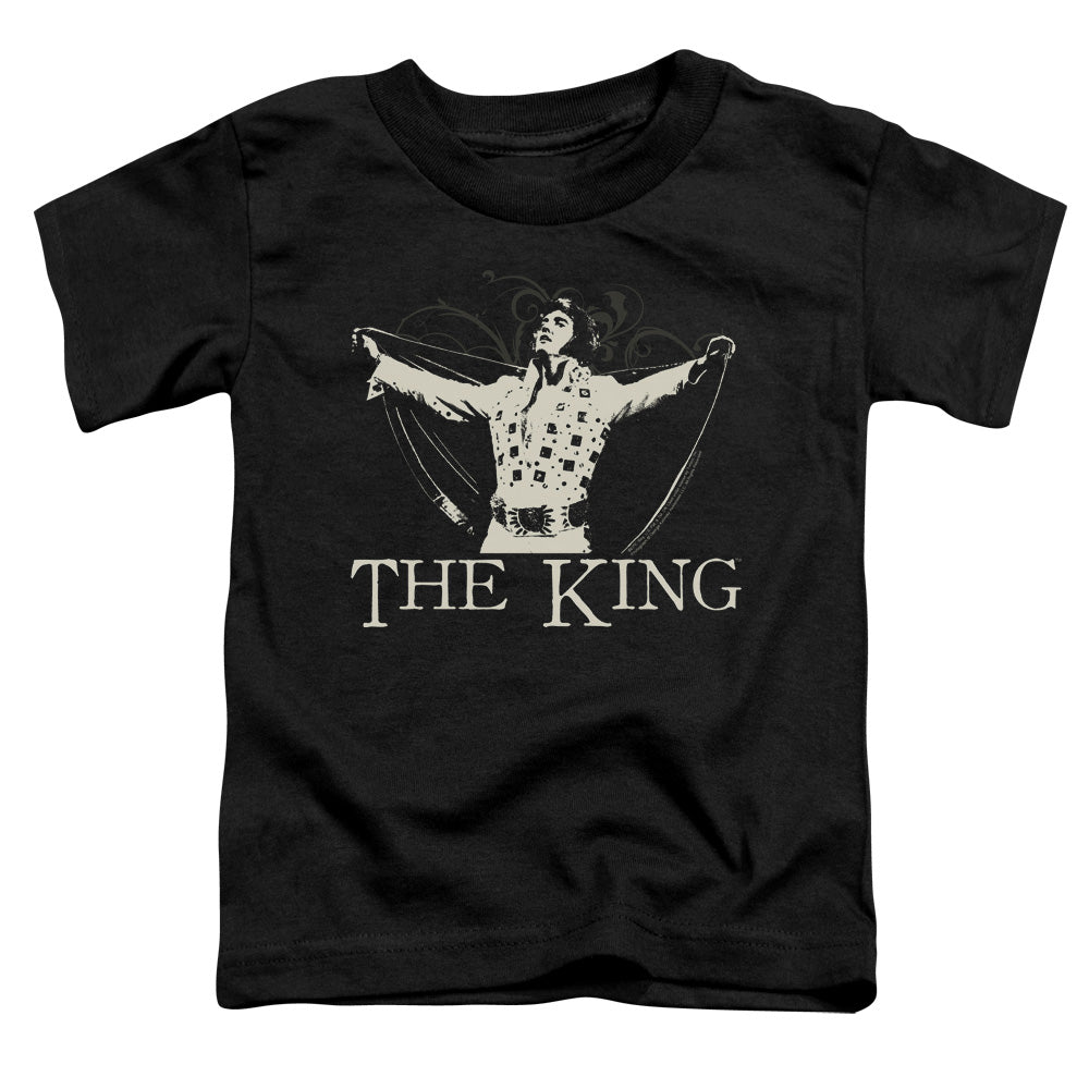 Elvis Presley - Ornate King - Short Sleeve Toddler Tee - Black T-shirt