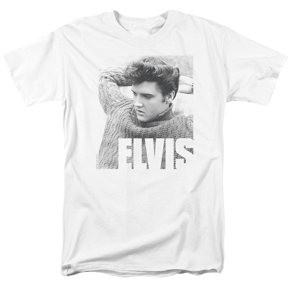 Elvis Presley - Relaxing - Short Sleeve Adult 18/1 - White T-shirt