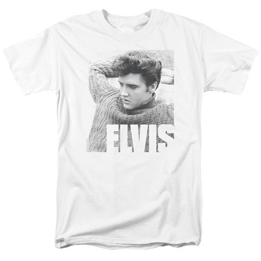 Elvis Presley - Relaxing - Short Sleeve Adult 18/1 - White T-shirt