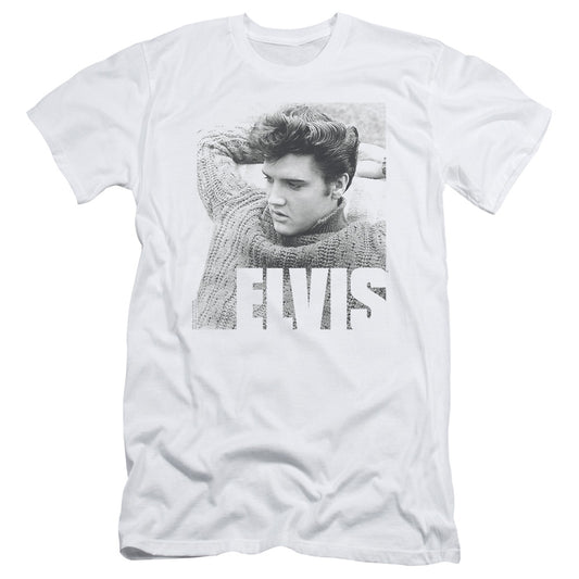 Elvis Presley - Relaxing - Short Sleeve Adult 30/1 - White T-shirt