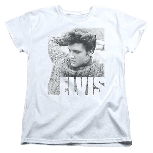 Elvis Presley - Relaxing - Short Sleeve Womens Tee - White T-shirt