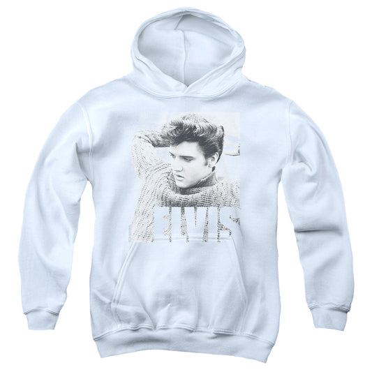 Elvis Presley - Relaxing - Youth Pull-over Hoodie - White