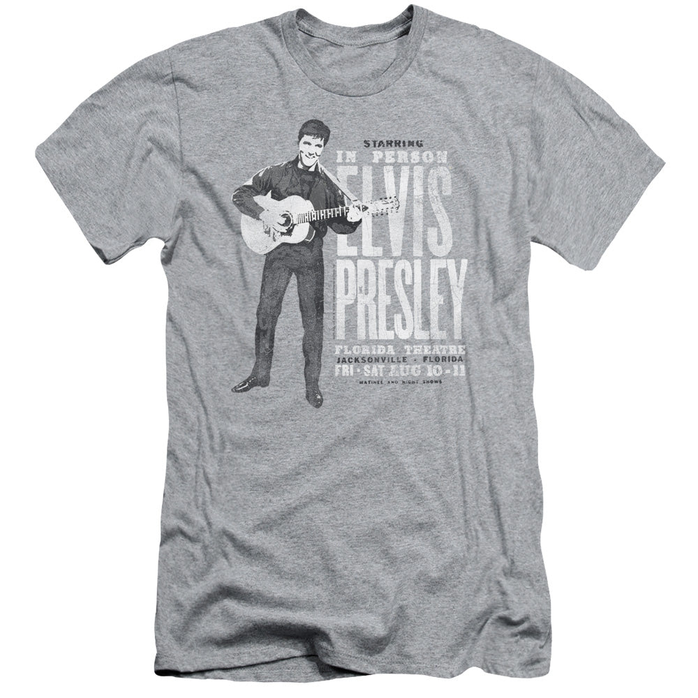 Elvis Presley - In Person - Short Sleeve Adult 30/1 - Athletic Heather T-shirt