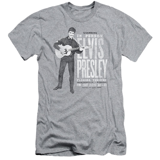Elvis Presley - In Person - Short Sleeve Adult 30/1 - Athletic Heather T-shirt