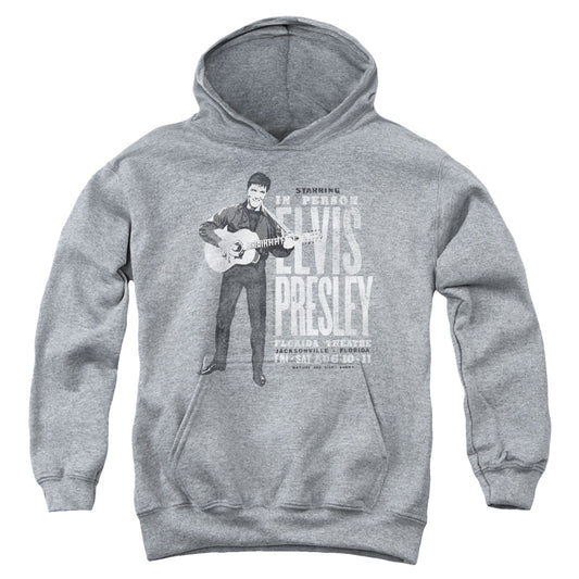 Elvis Presley - In Person - Youth Pull-over Hoodie - Heather