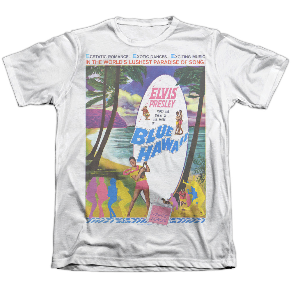 Elvis Presley - Blue Hawaii - Adult Poly/cotton Short Sleeve Tee - White T-shirt
