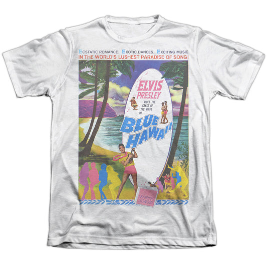 Elvis Presley - Blue Hawaii - Adult Poly/cotton Short Sleeve Tee - White T-shirt