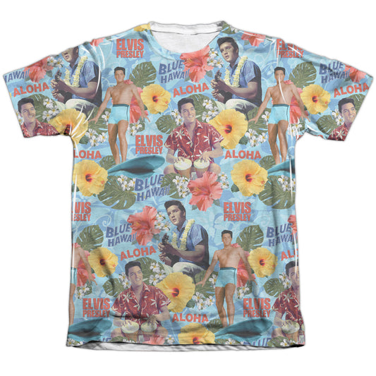 Elvis Presley - Surfs Up - Adult Poly/cotton Short Sleeve Tee - White T-shirt