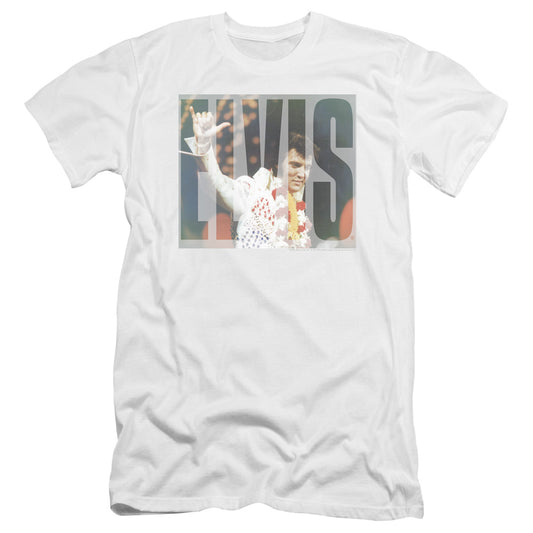 Elvis Presley - Aloha Knockout-premuim Canvas Adult Slim Fit 30/1 - White