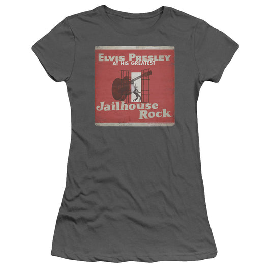 Elvis Presley - Greatest - Short Sleeve Junior Sheer - Charcoal T-shirt