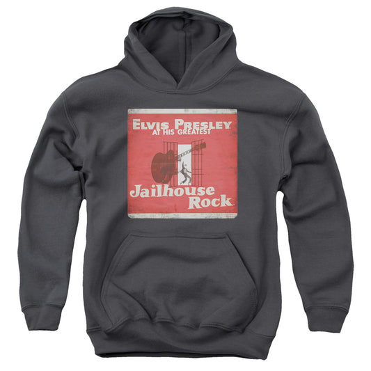 Elvis Presley - Greatest - Youth Pull-over Hoodie - Charcoal