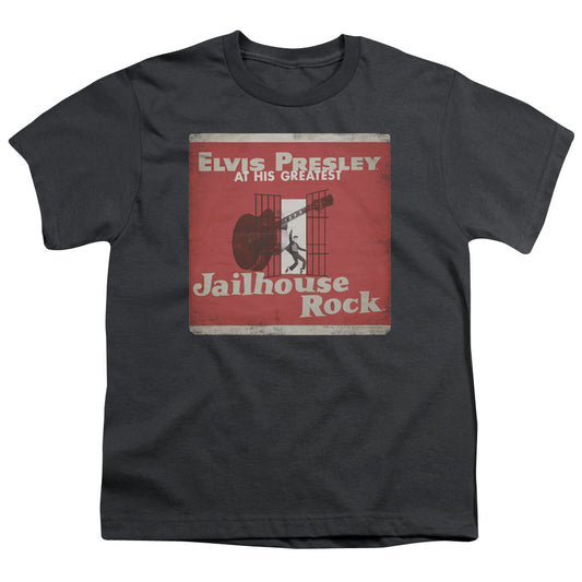Elvis Presley - Greatest - Short Sleeve Youth 18/1 - Charcoal T-shirt