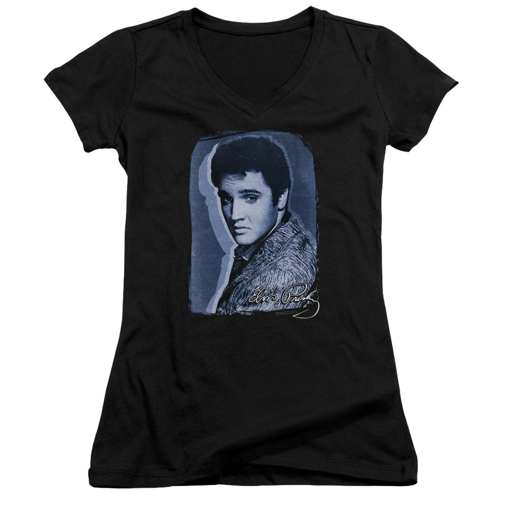 Elvis Presley - Overlay-junior V-neck - Black