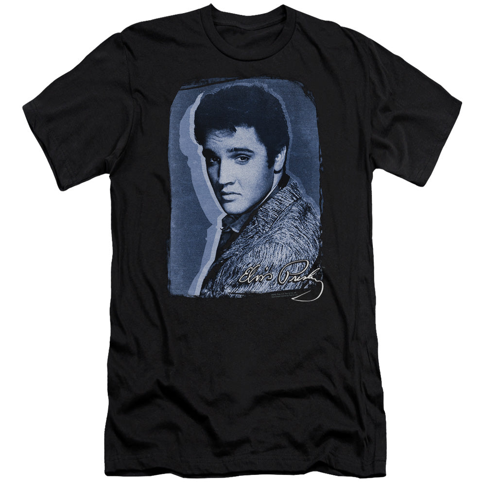 Elvis Presley - Overlay-premuim Canvas Adult Slim Fit 30/1 - Black
