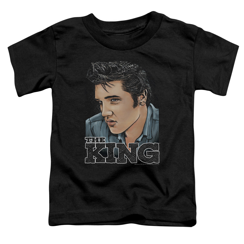 Elvis Presley - Graphic King - Short Sleeve Toddler Tee - Black T-shirt