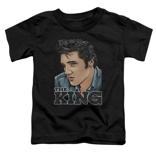 Elvis Presley - Graphic King - Short Sleeve Toddler Tee - Black T-shirt