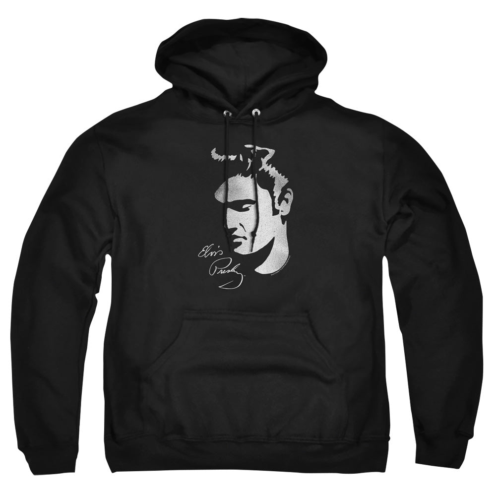 Elvis Presley - Simple Face - Adult Pull-over Hoodie - Black