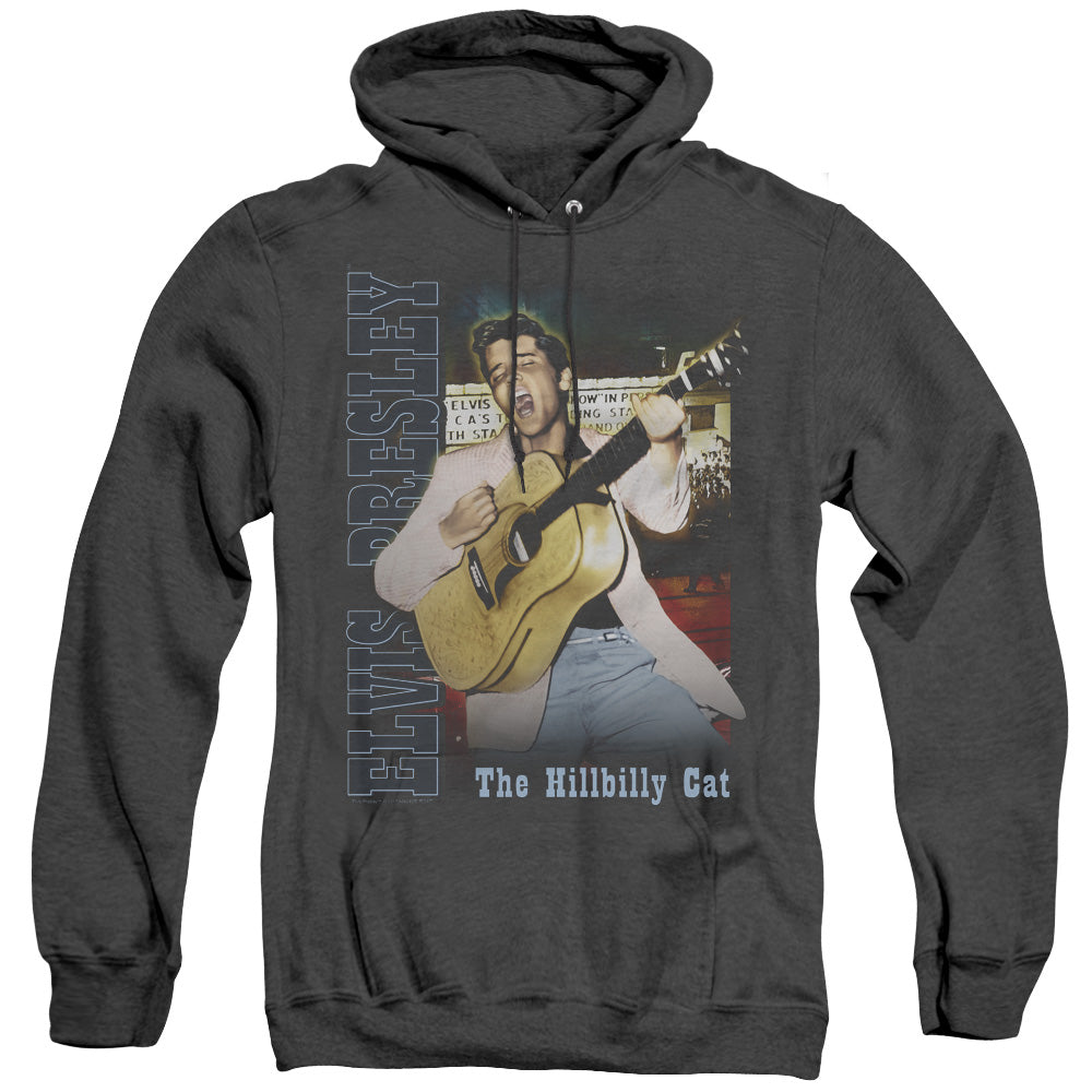 Elvis Presley - Memphis - Adult Heather Hoodie - Black