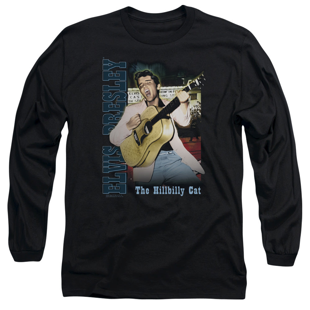 Elvis Presley - Memphis - Long Sleeve Adult 18/1 - Black T-shirt
