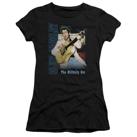 Elvis Presley - Memphis - Short Sleeve Junior Sheer - Black T-shirt