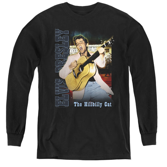 Elvis Presley - Memphis - Youth Long Sleeve Tee - Black