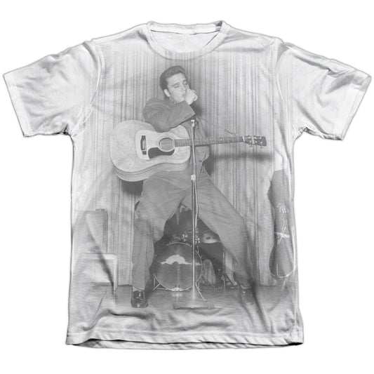 Elvis Presley - On Your Toes - Adult Poly/cotton Short Sleeve Tee - White T-shirt